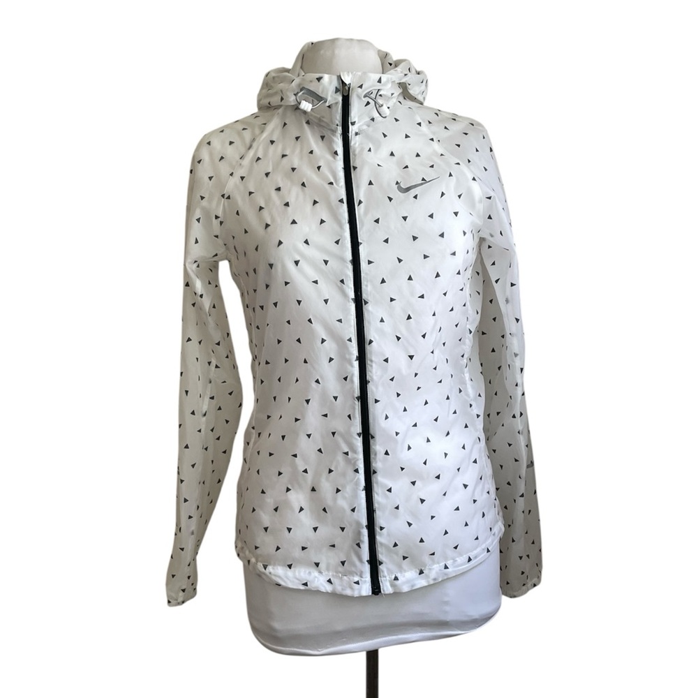 Nike Run Women’s Vapor Cyclone Windbreaker Jacket Black & White small